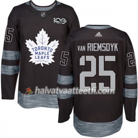 Miesten NHL Toronto Maple Leafs Pelipaita James Van Riemsdyk 25 1917-2017 100th Anniversary Adidas Musta Authentic